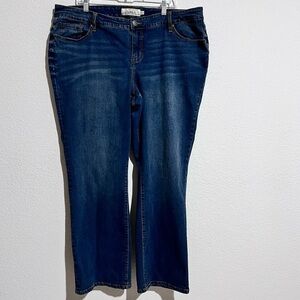 Torrid Medium Wash Slightly Distressed Comfort Stretch Relaxed Boot Jeans 22R